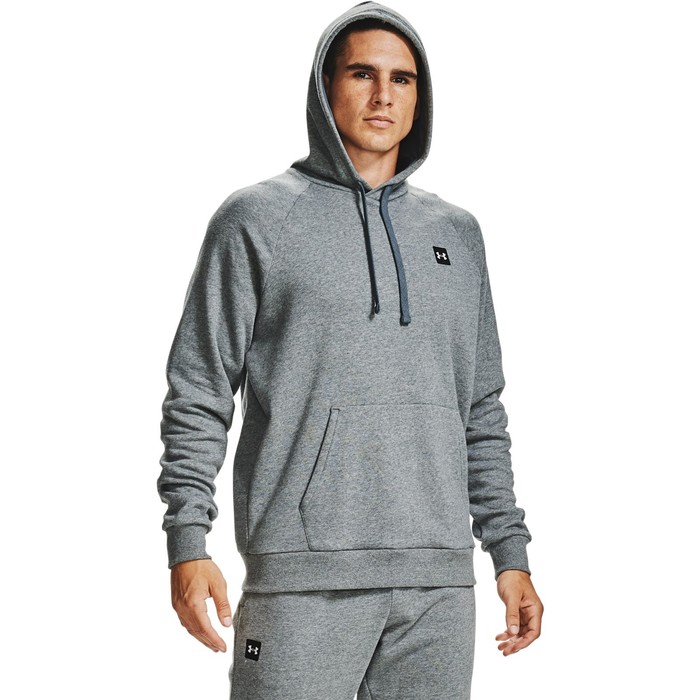 фото Толстовка under armour rival fleece hoodie мужская, размер 44-46