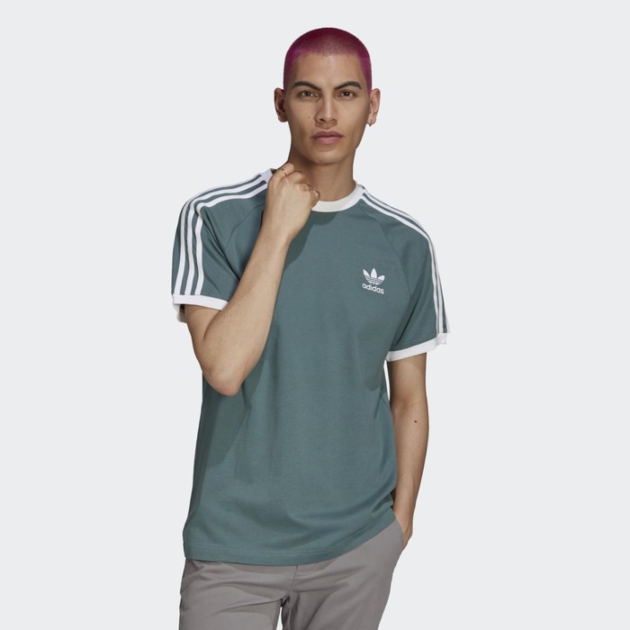 фото Футболка adidas 3-stripes tee мужская, размер 52-54