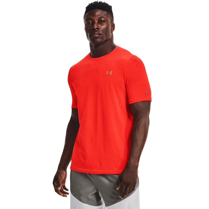 фото Футболка under armour rush seamless illusion ss мужская, размер 50-52