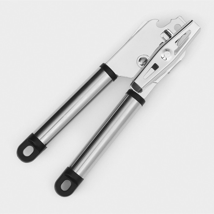 Нож консервный Доляна «Помощник», 20 см, цвет чёрный нож консервный доляна venus 20 5 см ручка sоft tоuch