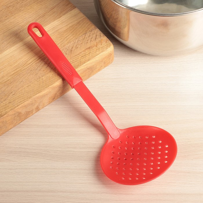 Шумовка 32 см "Радуга", цвета МИКС