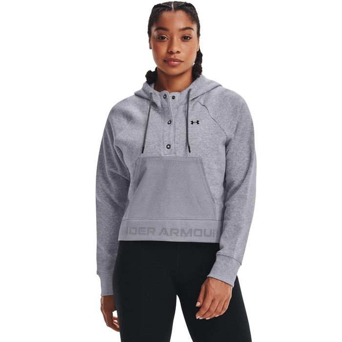 фото Худи under armour rival fleece mesh hoodie женское, размер 44-46