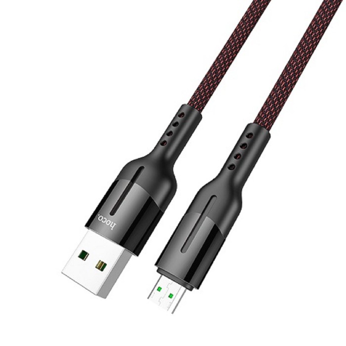 

Кабель Hoco U68, USB - microUSB, 4 А, 1.2 м, черный