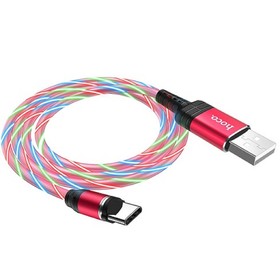 

Кабель Hoco U90, USB - Type-C, 2 А, 1 м, магнитный, красный