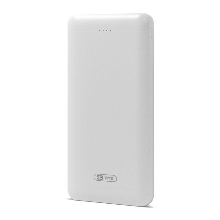 фото Внешний аккумулятор byz power bank w3, 10000 мач, 2хusb, microusb, 2.1 а, белый