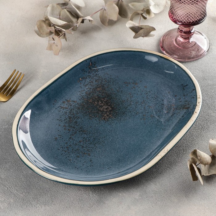 

Блюдо овальное Blu Reattivo, 30×22 см