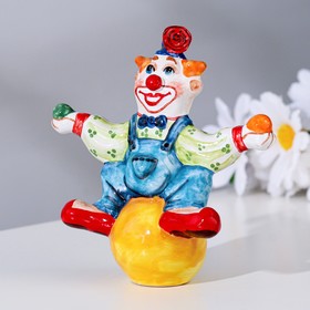 

Сувенир "Клоун на мяче", ярославская майолика, h=11 см
