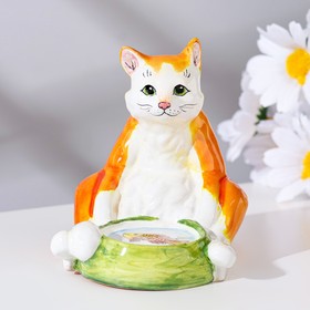 

Сувенир "Кот-подсвечник", ярославская майолика, h=9 см