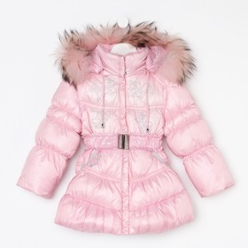 Пальто для девочки, цвет розовый, рост 92 см Ош