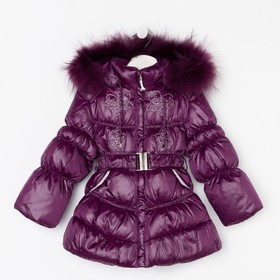 Пальто для девочки, цвет фиолетовый, рост 92 см Ош