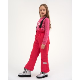 

Полукомбинезон для девочки, цвет коралл, рост 134 см