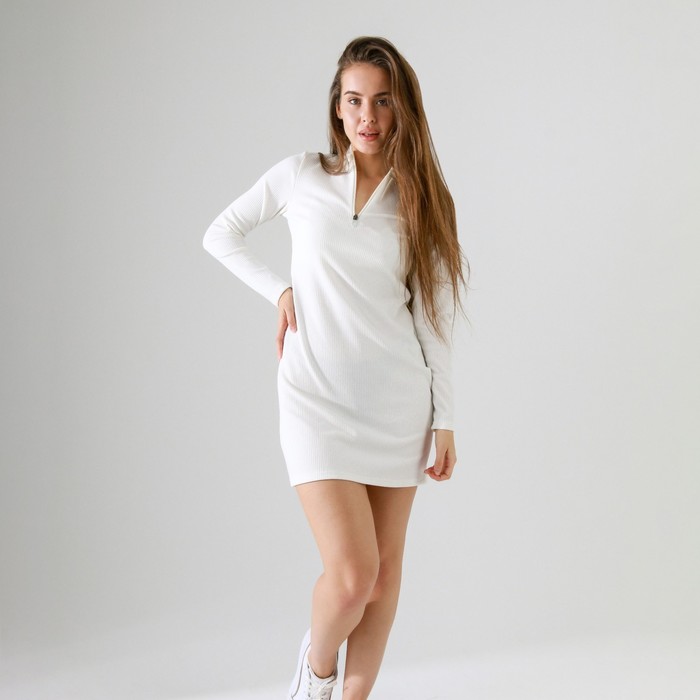 фото Платье с молнией sl, 40, молочный sl russian brand