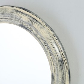 

Зеркало настенное, круглое серое 50,5x50,5x3,5 см