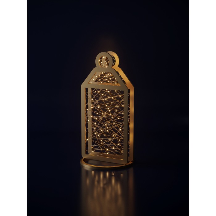 фото Светодиодная фигура "фонарь", 120x20x250 см, 24 вт, ip65, белый, bronze
