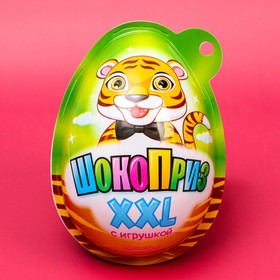 

Печенье «Шокоприз xxl.Тигры» с шоколадной пастой и игрушкой, яйцо-сюрприз, 30 г