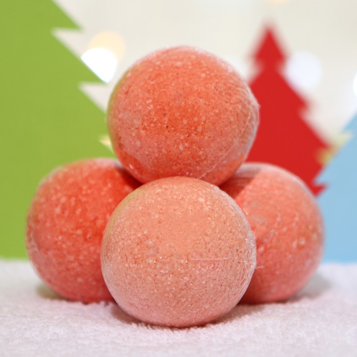 

Новогодний набор бомбочек для ванн «Снежинки» 4 шт., 40 г