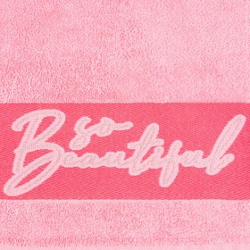 

Полотенце махровое "Beautiful" 30х70 см, 100% хл, 370гр/м2