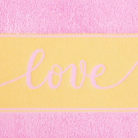 

Полотенце махровое "Love" 30х70 см 100% хлопок, 370гр/м2