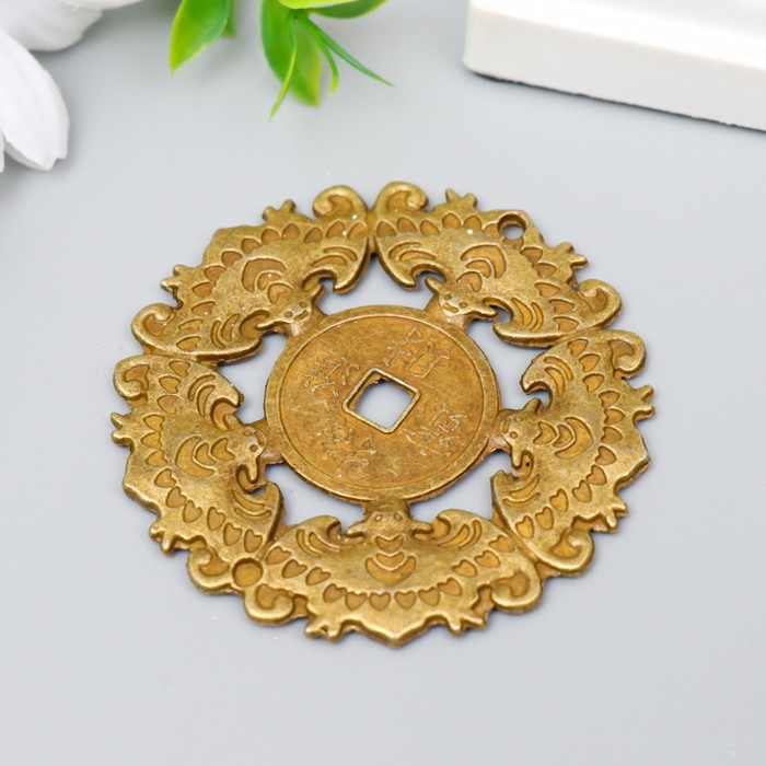 

Сувенир металл "Большая монета Летучие мыши" 0,2х6х6 см