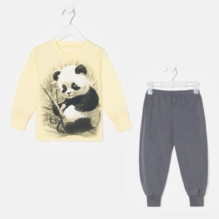 Пижама для мальчика А.8-06-2., цвет желтый/серый, рост 92