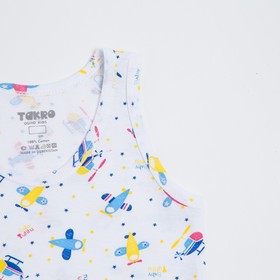 

Комплект (майка, трусы) для мальчика, цвет белый/вертолёт, рост 104 см