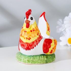 

Сувенир "Курочка солонка", ярославская майолика, h=11 см