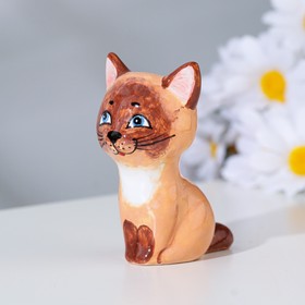 

Сувенир "Котенок сиамский", ярославская майолика, h=7 см