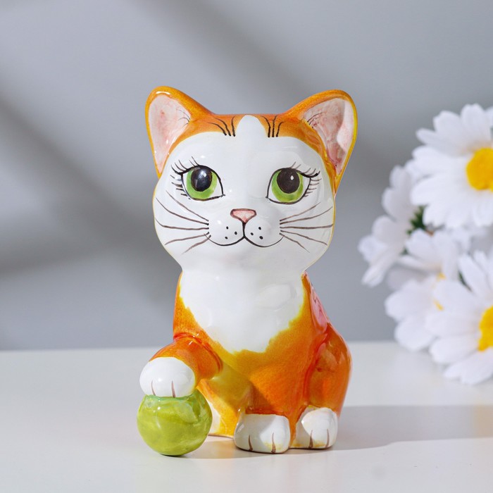 

Сувенир "Котенок-фигура", ярославская майолика, h=10 см, микс