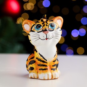 

Игрушка "Тигрёнок", ярославская майолика, h=7 см