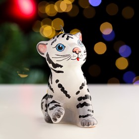 

Игрушка "Тигрёнок уссурийский", ярославская майолика, h=8