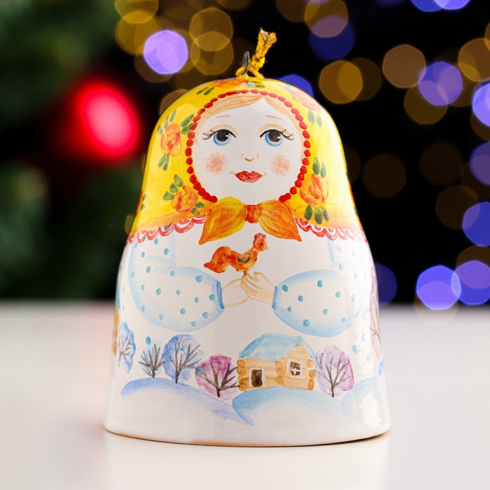 

Сувенир "Матрёшка", ярославская майолика, h=9