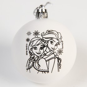 Набор для творчества Новогодний шар 'Анна и Эльза' Холодное сердце, размер шара 5,5 см Ош