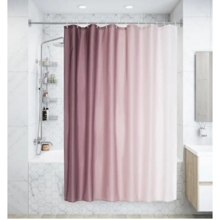 фото Штора для ванной sharm, 180х200 см, ple, цвет фиолетовый primanova