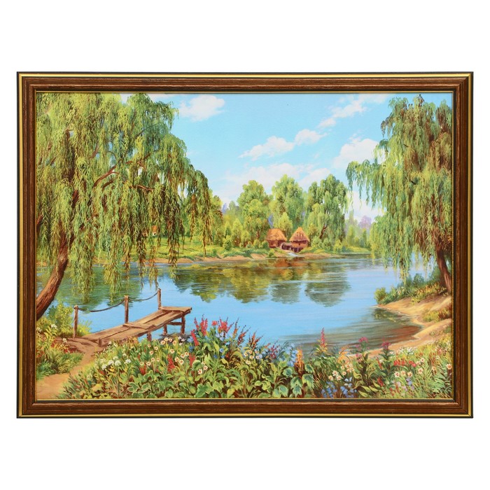 

Картина "Домик в лесу" 30х40 (33х43)см