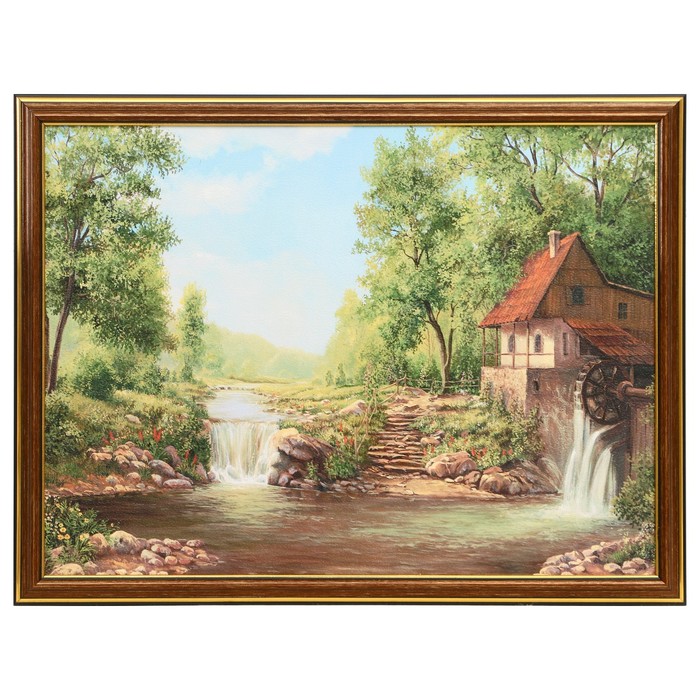 

Картина "Мельница" 30х40 (33х43)см