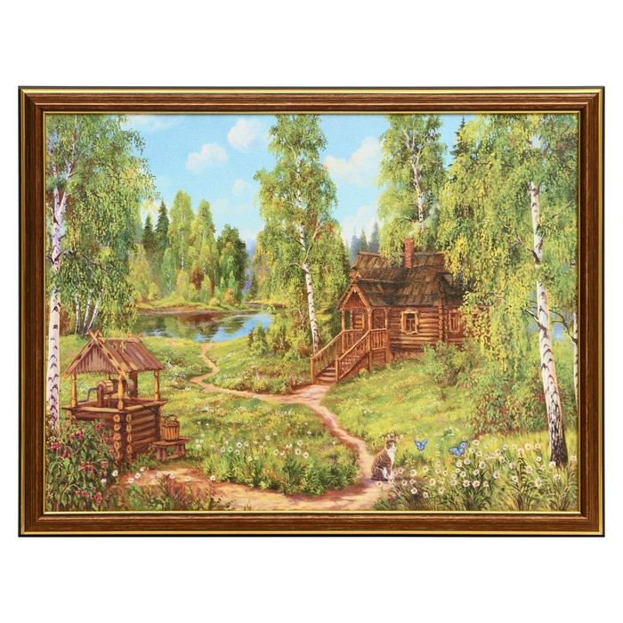 

Картина "Колодец" 30х40 (33х43)см