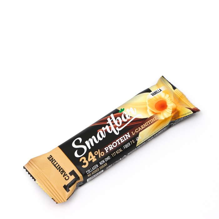 Батончик протеиновый Smartbar Protein L-carnitine «Ваниль» с L-карнитином , 40 г