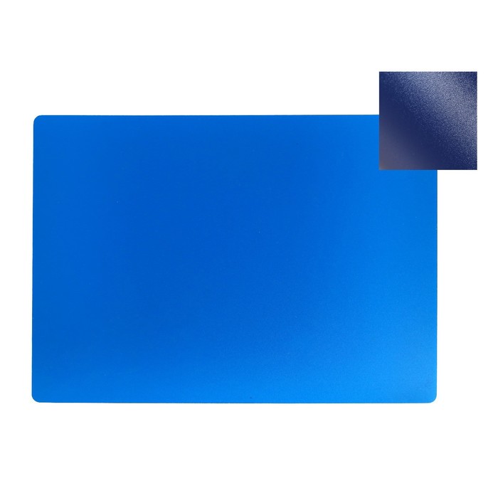 фото Накладка на стол пластиковая, а4, 339 х 244 мм, 500 мкм, прозрачная, цвет тёмно-синий, кн-4 -5 (подходит для офиса) calligrata