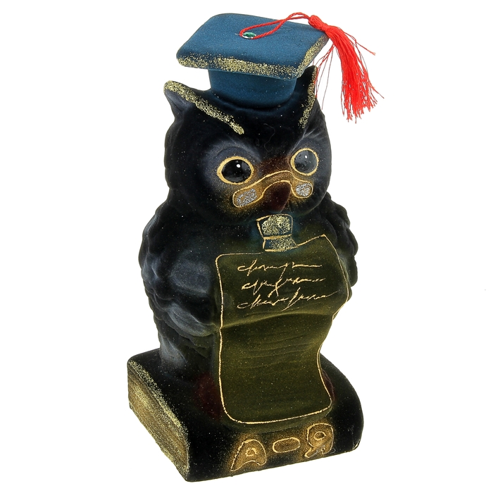 Копилка "Сова со свитком", микс