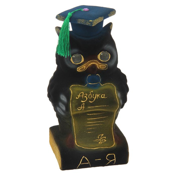 Копилка "Сова со свитком", микс