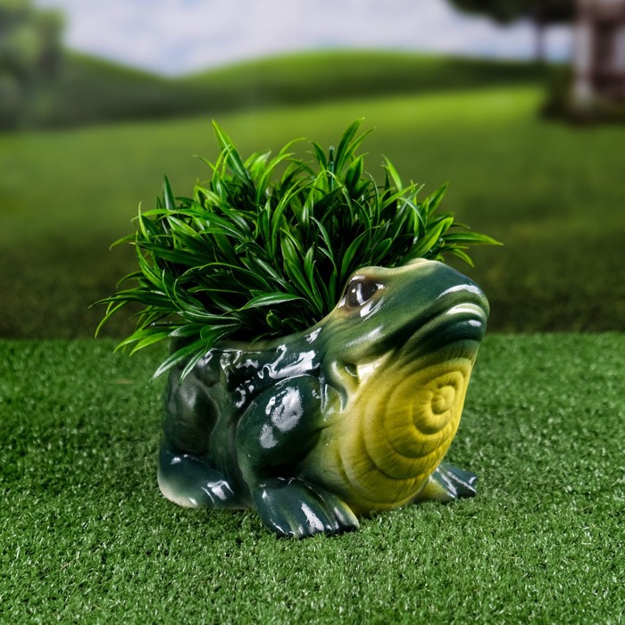 Фигурное кашпо 1,3 л "Жаба"