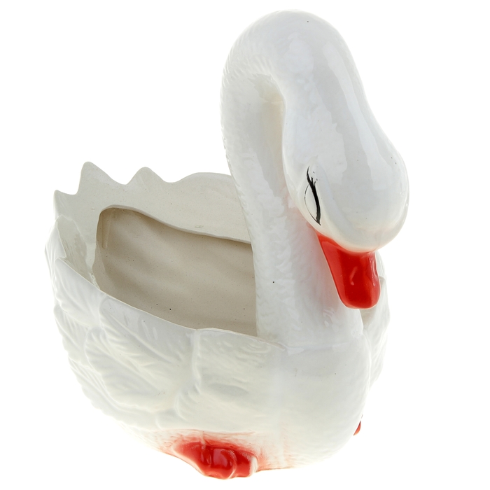 Фигурное кашпо 3,6 л "Белый лебедь"