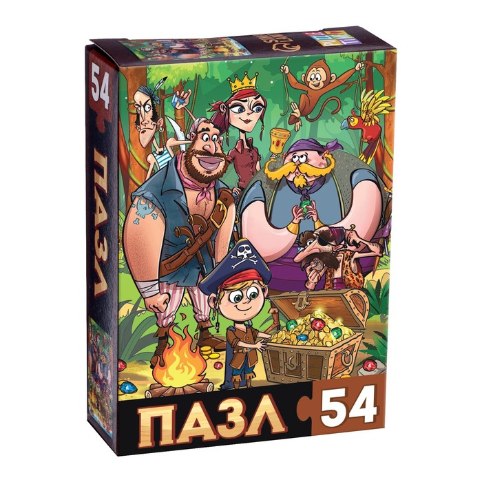 

Пазл детский «Сокровища пиратов», 54 элемента
