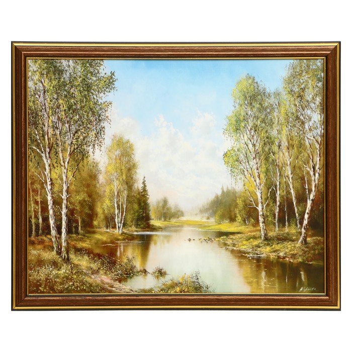 

Картина "Лесное озеро" 35х28 (38х31) см