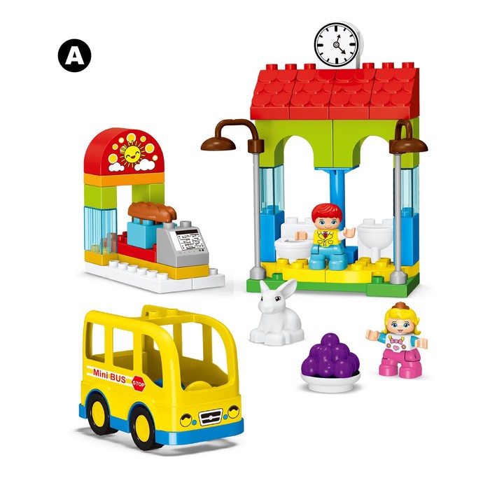 фото Конструктор «автобусная станция», 47 деталей kids home toys