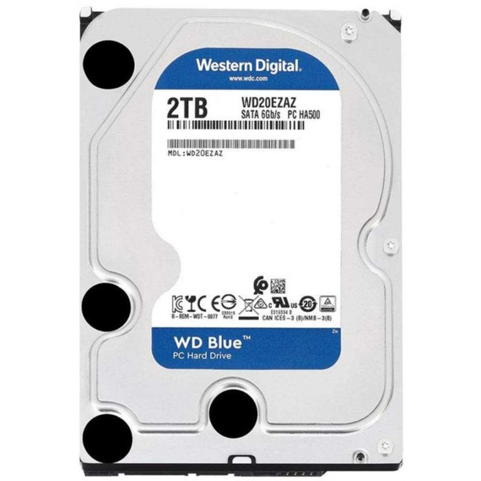 фото Жесткий диск wd original wd20ezaz blue, 2 тб, sata-iii, 3.5" western digital