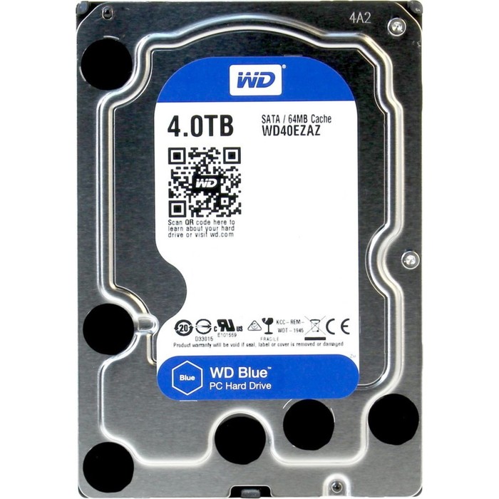 фото Жесткий диск wd original wd40ezaz blue, 4 тб, sata-iii, 3.5" western digital