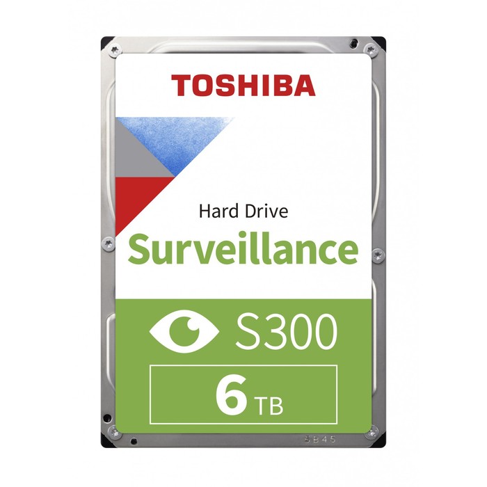 Жесткий диск Toshiba HDWT860UZSVA Surveillance S300, 6 Тб, SATA-III, 3.5 жесткий диск 1000gb toshiba 64mb sata s300 hdwv110uzsva hdkpj42zra02 5700 surveillance для систем наблюдения
