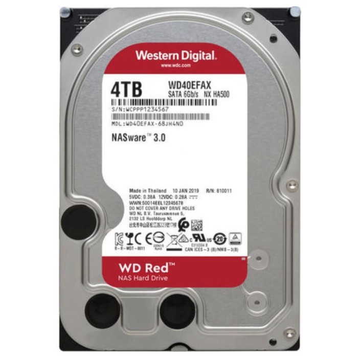 фото Жесткий диск wd original wd40efax red, 4 тб, sata-iii, 3.5" western digital