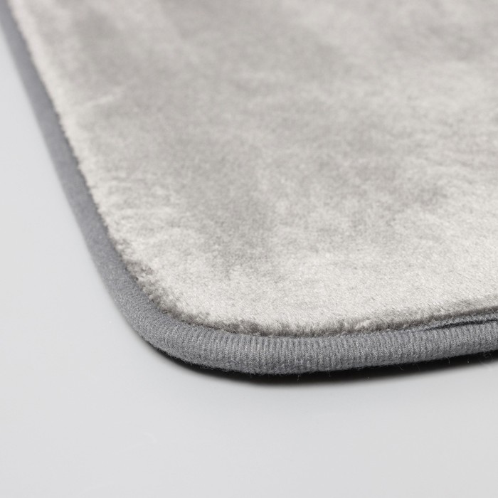 Коврик SAVANNA Memory foam, 50×80 см, цвет серый